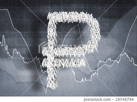 Rouble currency rate, 3D rendering Rouble currency rate, 3D rendering 29548784