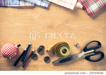 Sewing kit on table 29549086