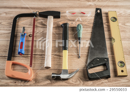 Instruments on wooden table Instruments on wooden table 29550033