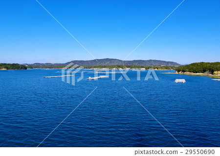 Cobalt Blue Sea and Aqueduct Rafting Cruise Facing Yokoyama Ise Shima Wide Angle a 29550690
