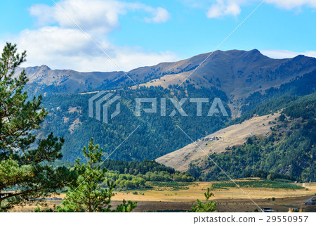 View on Mountains and Omalo village. Georgia 29550957