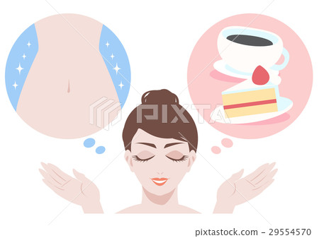 Illustration material Diet and snack 29554570
