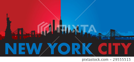 Vector of the New York skyline 29555515