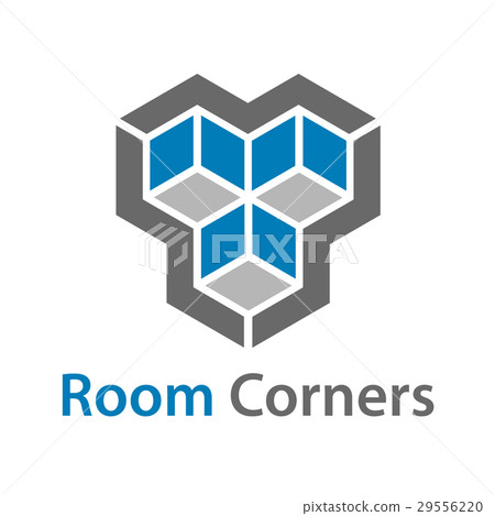 3D isometric empty room corners symbol 3D isometric empty room corners symbol 29556220