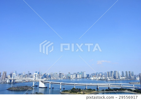 Tokyo city landscape Rainbow Bridge Tokyo city landscape Rainbow Bridge 29556917