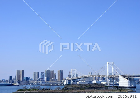 東京城市風景彩虹橋 29556981