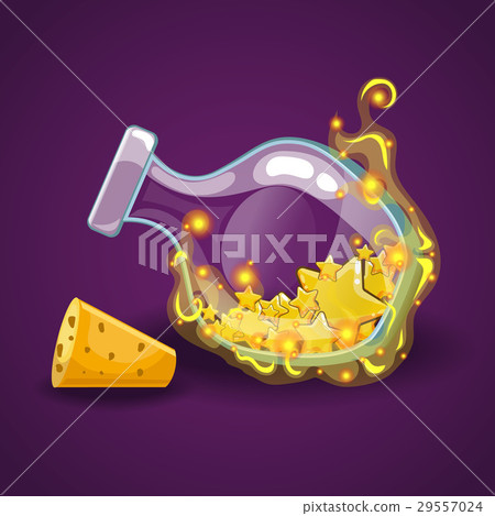 Bottle with star with magic smoke Bottle with star with magic smoke 29557024