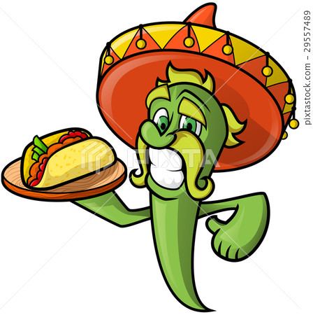 Mexican Green Chili Pepper Mexican Green Chili Pepper 29557489