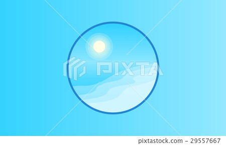 Landscape of beach silhouettes vector Landscape of beach silhouettes vector 29557667
