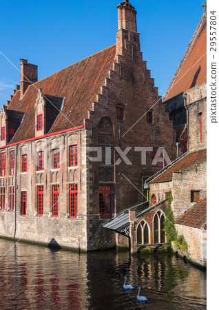 Medieval houses of Bruges, Begium Medieval houses of Bruges, Begium 29557804