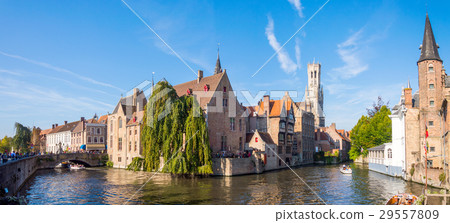 View from the Rozenhoedkaai in Brugge with the 29557809