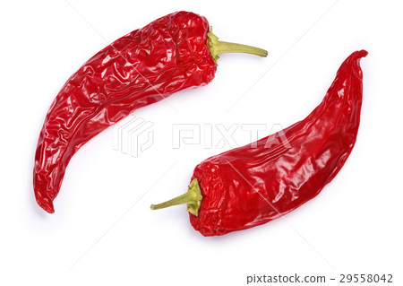 Dried hot wax peppers, paths, top view Dried hot wax peppers, paths, top view 29558042
