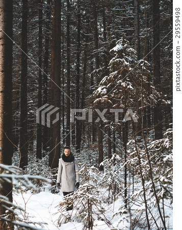 Fashionable handsome man in winter coat 29559498