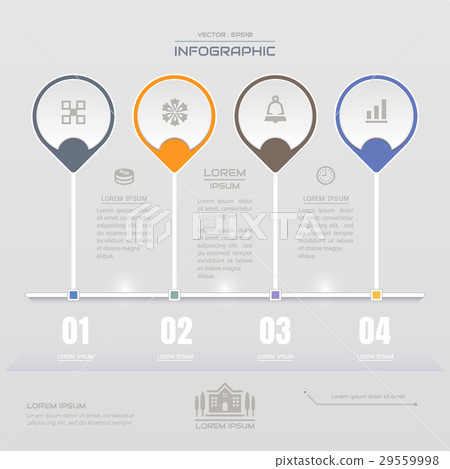 Infographics design template with icons 29559998