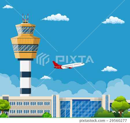 Airport Terminal with Control Tower 29560277