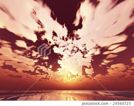 Wind and clouds with the sea 29560723