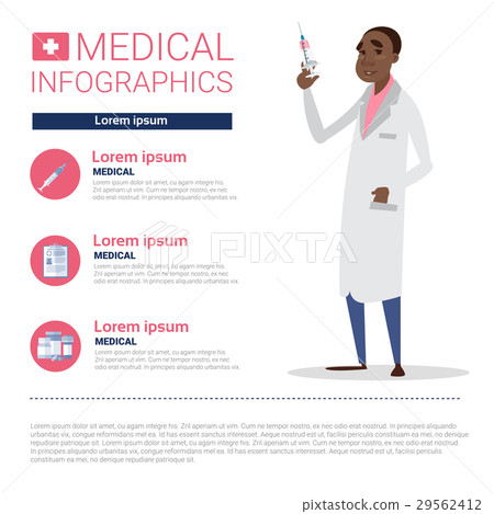 Health Medicine Infographics Information Banner Stock