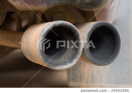 old pipe car exhaust rusty 29562890