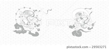 Fujin Raijin Figure Fujin Raijin Figure 29563271