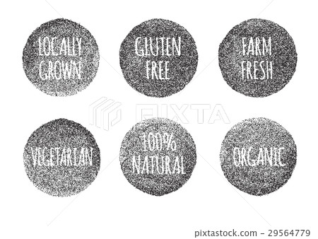 Natural, organic food, bio, eco labels and shapes 29564779