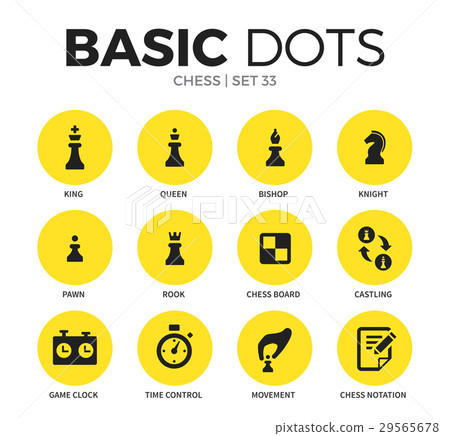 Chess flat icons vector set Chess flat icons vector set 29565678
