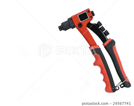 A new rivet gun on an isolated background 29567741