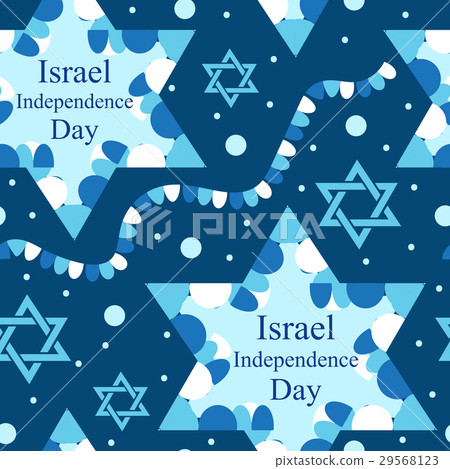 Happy Israel Independence Day seamless pattern Happy Israel Independence Day seamless pattern 29568123