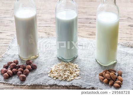 Different types of non-dairy milk 29568728