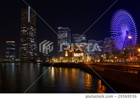 Night view of Minato Mirai Yokohama 29569556
