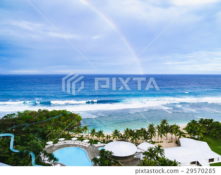 Guam Tumon Beach Rainbow 29570285