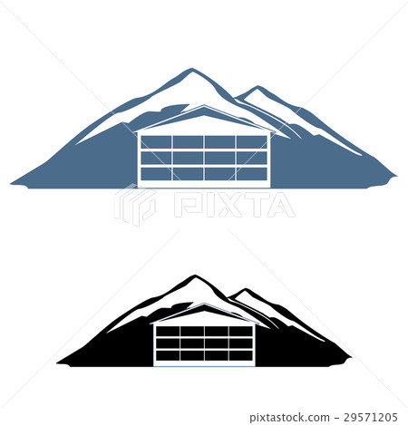 Mountain hotel logo Mountain hotel logo 29571205