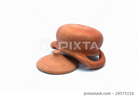 earthen pot isolated on white background earthen pot isolated on white background 29573158