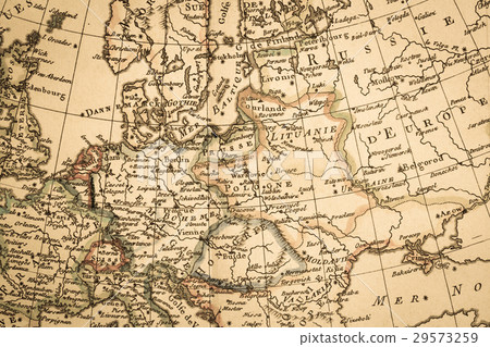 Antique old map Europe Antique old map Europe 29573259