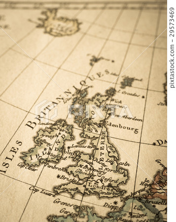 古色古香的老地圖英國 29573469