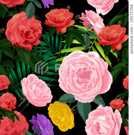 rose seamless pattern rose seamless pattern 29573768