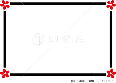 Cherry red black frame Cherry red black frame 29574208