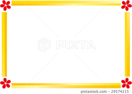 Cherry red gold frame Cherry red gold frame 29574215