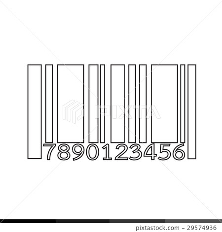 Barcode icon illustration design 29574936
