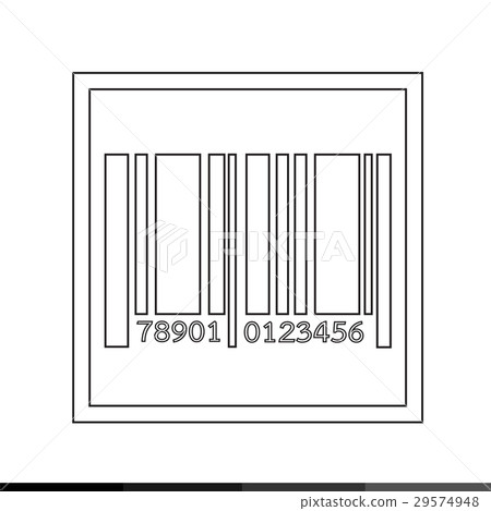 Barcode icon illustration design Barcode icon illustration design 29574948