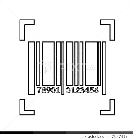 Barcode icon illustration design 29574951