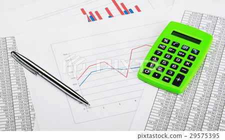 Pen, calculator and finance Pen, calculator and finance 29575395