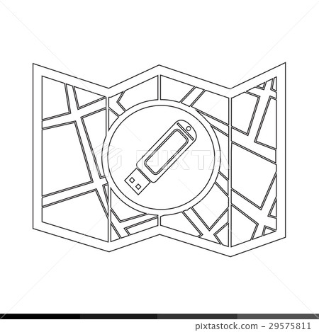 Map icon illustration design 29575811