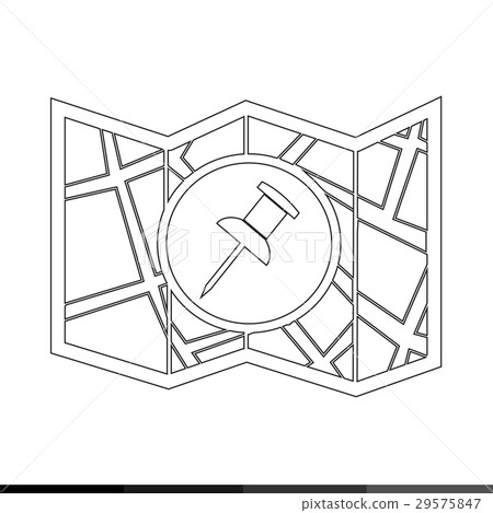 Map icon illustration design Map icon illustration design 29575847