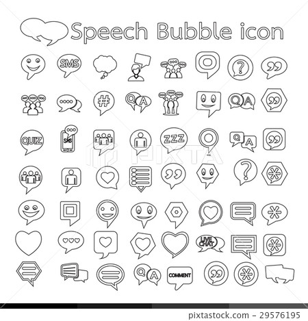 Speech Bubble icon illustration design Speech Bubble icon illustration design 29576195