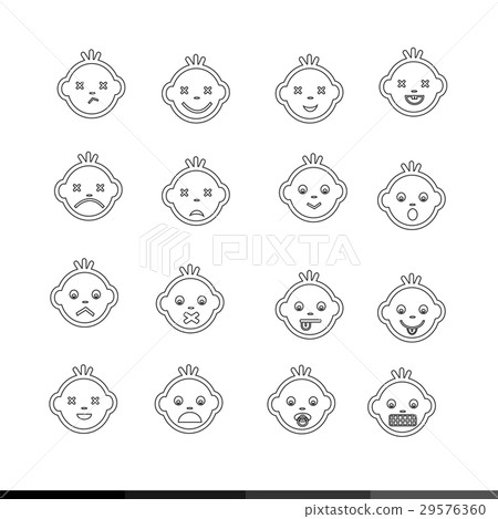 Baby icon illustration design Baby icon illustration design 29576360