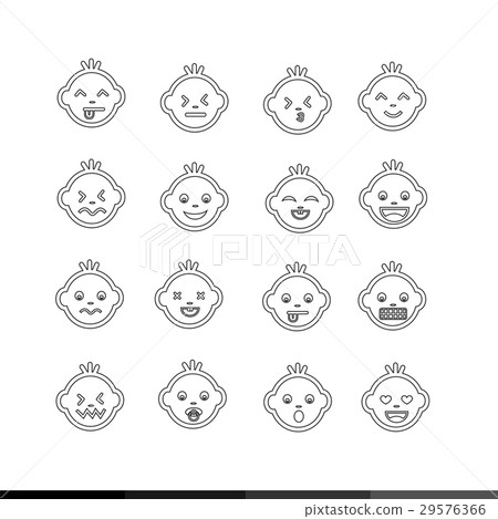 Baby icon illustration design Baby icon illustration design 29576366