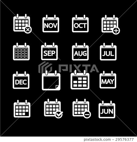 calendar icon illustration design 29576377