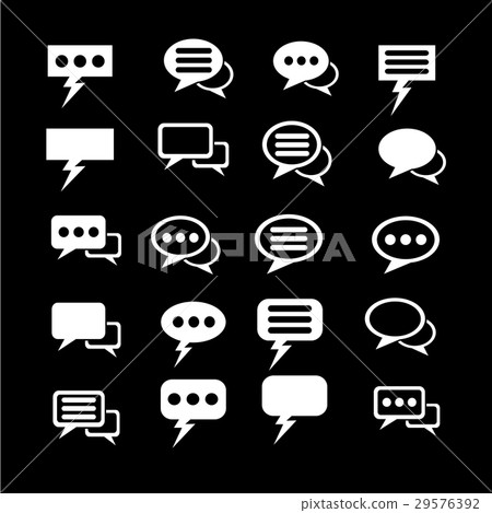 speech bubble set illustration design 29576392