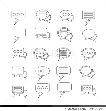 speech bubble set illustration design speech bubble set illustration design 29576393