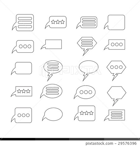 speech bubble set illustration design speech bubble set illustration design 29576396